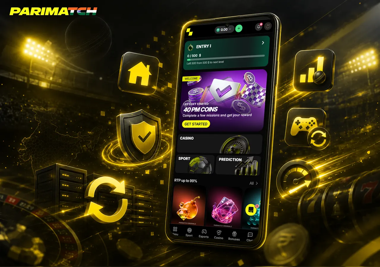 Mobile app update concept with refresh icon, security improvements and new feature cues